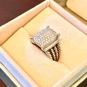 Wheaton Ring with Pave Diamonds